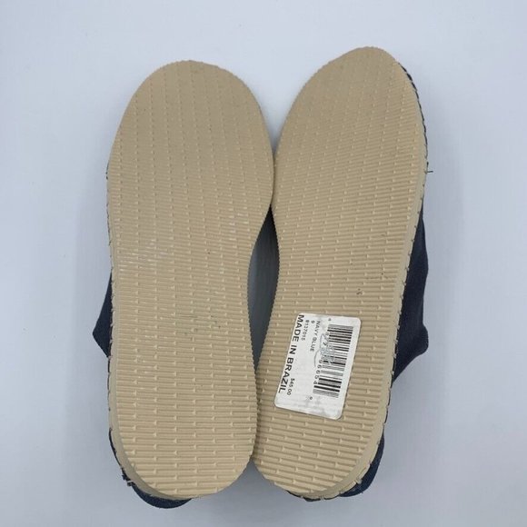 Havaianas Alpargatas Origine II Lace Up Sneakers Espadrille Size Womens 11 Blue - Picture 10 of 10